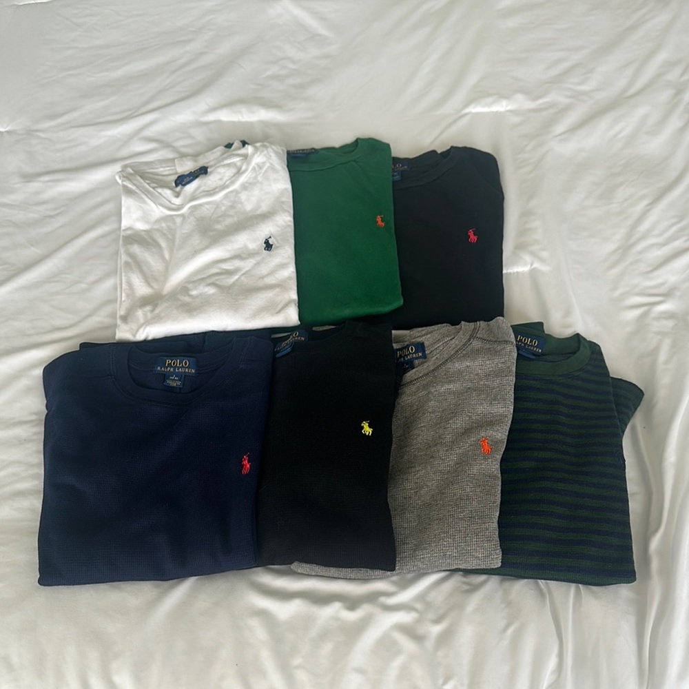 Polo by Ralph Lauren size 14-16 Boys Classic Crewneck Shirt - Multi-Color Pack